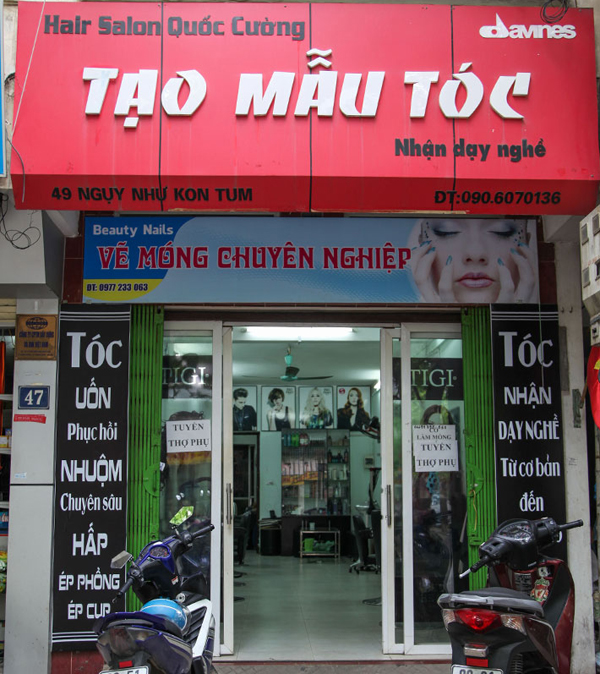 Mẫu thiết kế biển quảng cáo cho cửa hàng tóc hair salon nổi bật thu hút  khách của năm nay  NamBinhADV