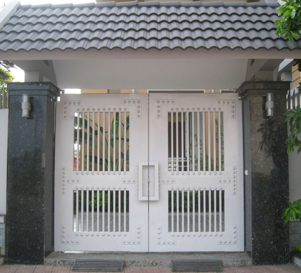cửa cổng đẹp 2 cánh
